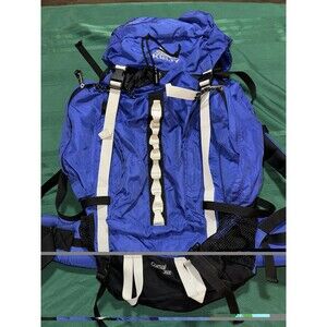 KELTY Comal 3500 Blue Black Internal Frame Aluminum Bars Backpacking Pack